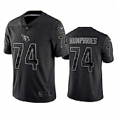 Men's Arizona Cardinals #74 D.J. Humphries Black Reflective Limited Stitched Football Jersey,baseball caps,new era cap wholesale,wholesale hats
